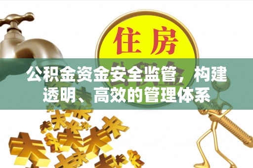 七美公积金资金安全监管，构建透明、高效的管理体系