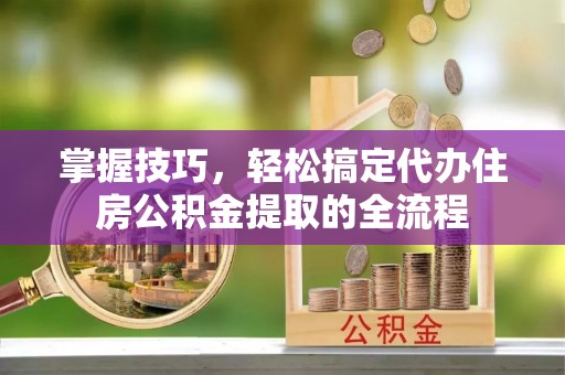 七美掌握技巧，轻松搞定代办住房公积金提取的全流程