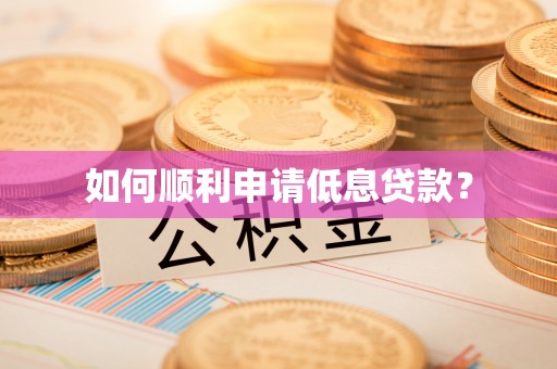 七美如何顺利申请低息贷款？