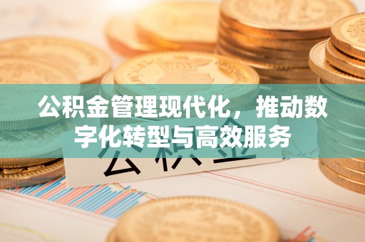 七美公积金管理现代化，推动数字化转型与高效服务