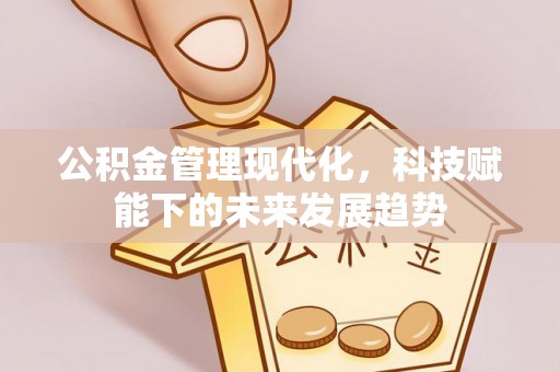 七美公积金管理现代化，科技赋能下的未来发展趋势
