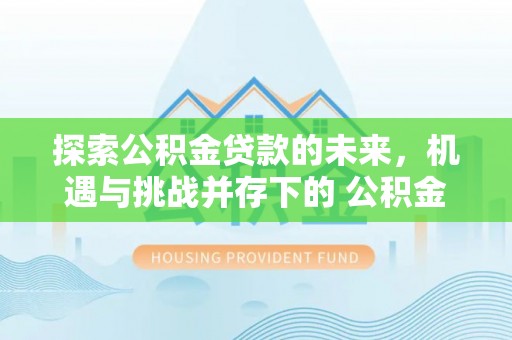 七美探索公积金贷款的未来，机遇与挑战并存下的 公积金贷款风险防控